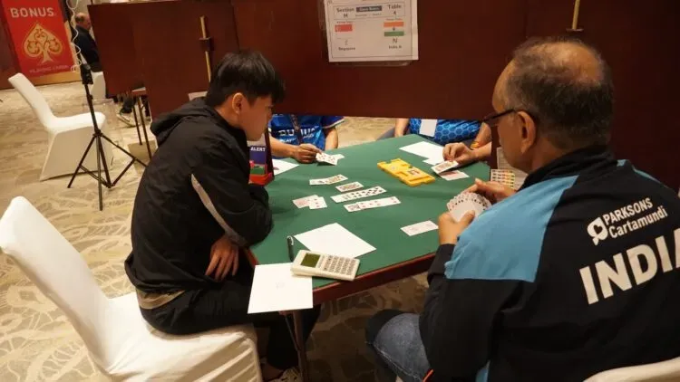 India A and the Seniors squad both open in third place on Day One of the 5th Bonus Asia Cup in Goa, with India A trailing second by just 0.36 Victory Points in the Men's Teams.